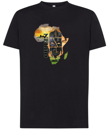 Unisex-t-shirt-Afro Map