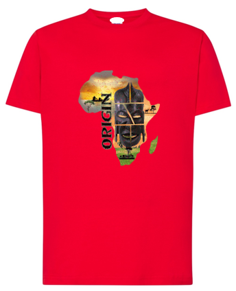 Unisex-t-shirt-Afro Map