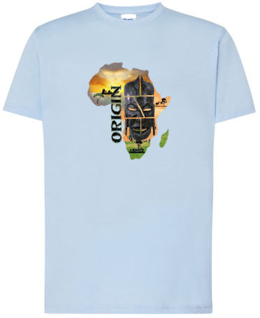 Unisex-t-shirt-Afro Map