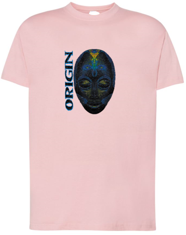 Unisex-t-shirt-Afro Skull-Blue